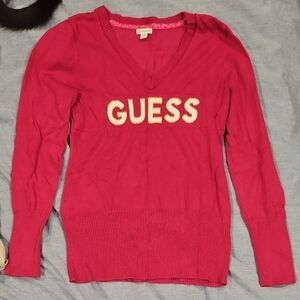 Guess Pink Long Sleeve Tee